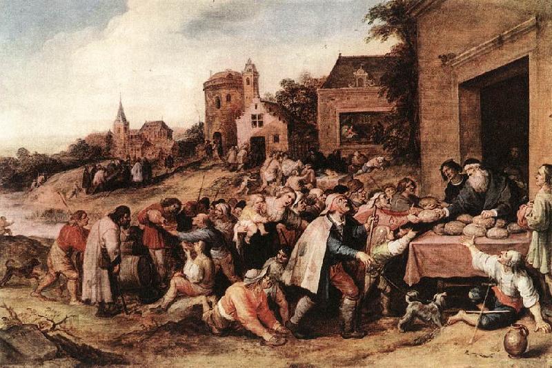 FRANCKEN, Ambrosius The Seven Acts of Mercy  dh Germany oil painting art
